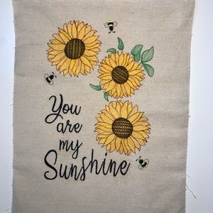 Sunflower garden flag